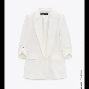 Zara White Blazer. Size M
